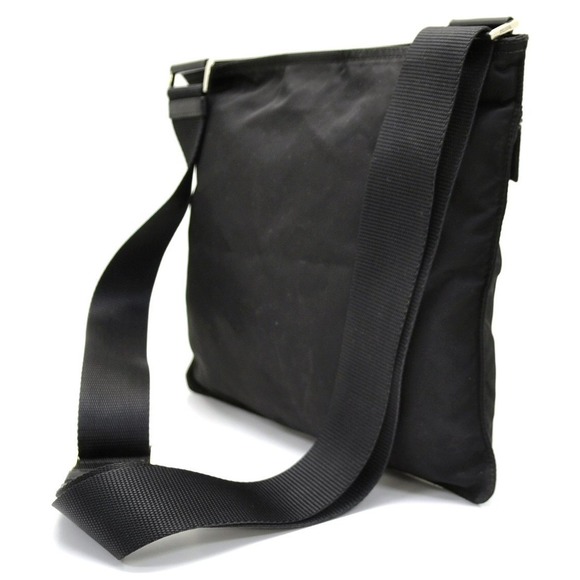 Prada Black Nylon Bag Gussetless Shoulder Crossbody - Picture 1 of 9